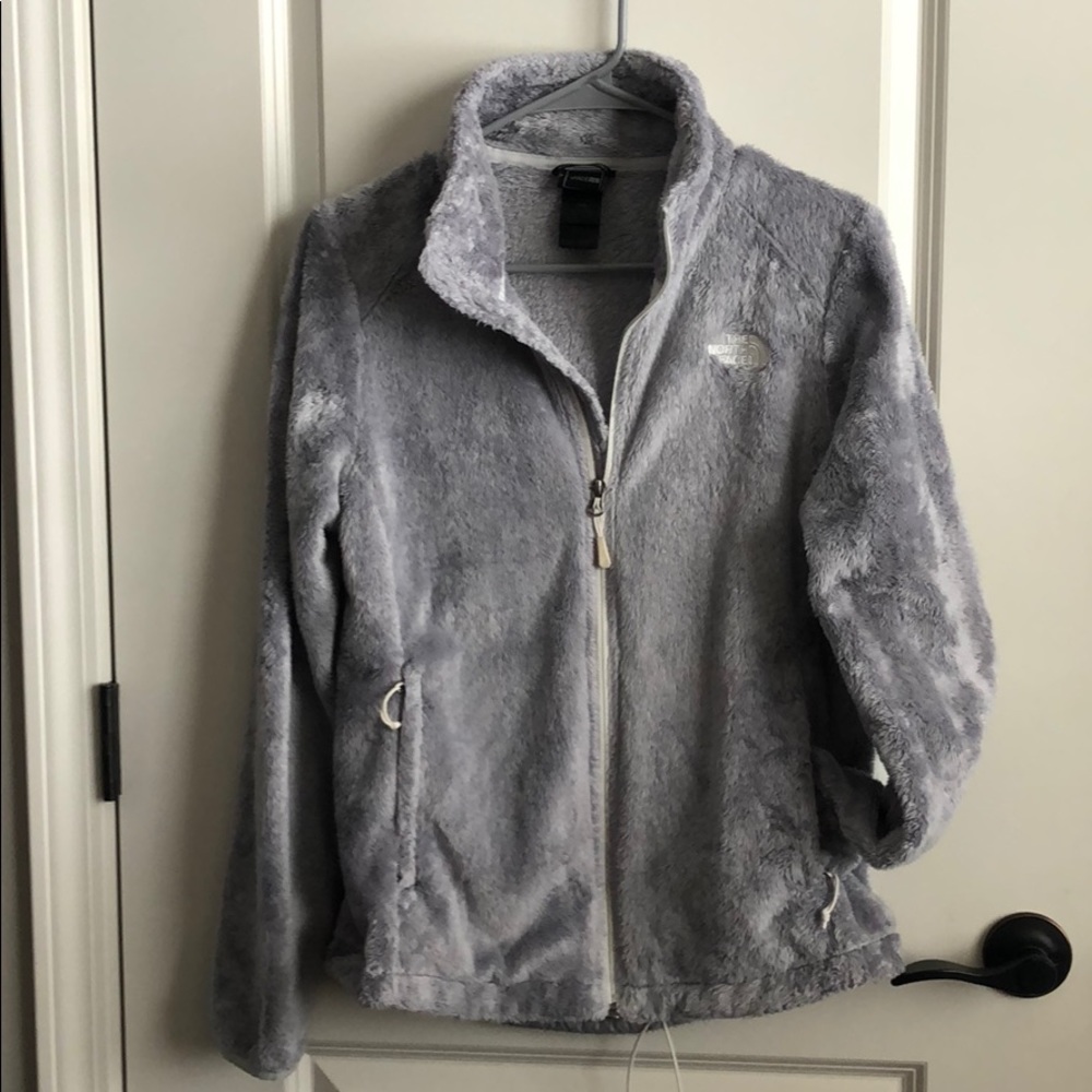 The North Face grey Osito fleece jacket